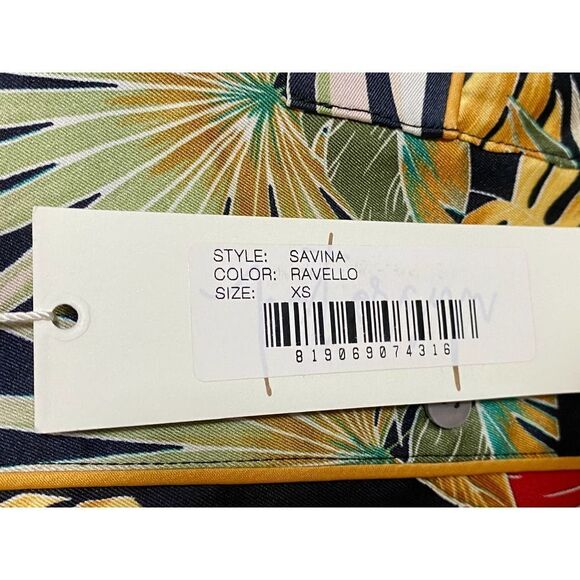 Peterysn Savani Ravello Satin Button Down Blouse Women's Size XS NWT - Picture 7 of 10